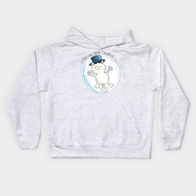 Dapper Cat - Bubble Kids Hoodie by johnnybuzt